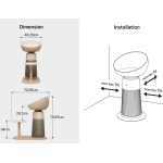 LG 樂金 AF25CATM PuriCare™ AeroCatTower 空氣清新機